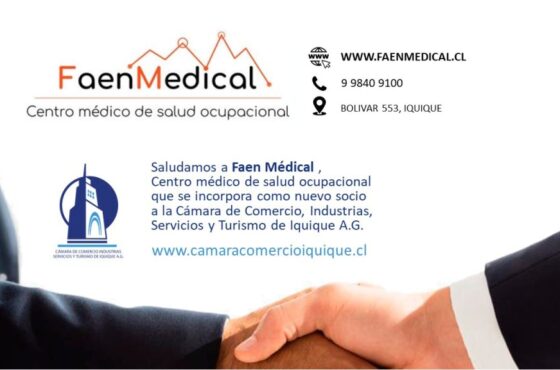 La Cámara de Comercio de Iquique da la bienvenida a su nuevo socio «Faen Medical»