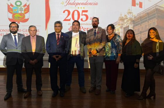 Cámara de Comercio de Iquique participó en conmemoración del 205° aniversario de la Independencia del Perú