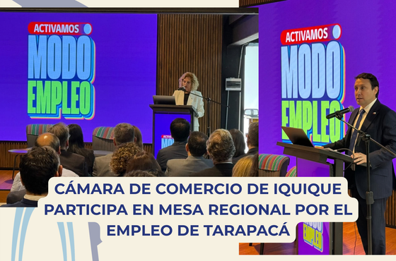 Cámara de Comercio de Iquique participa en Mesa Regional por el Empleo de Tarapacá